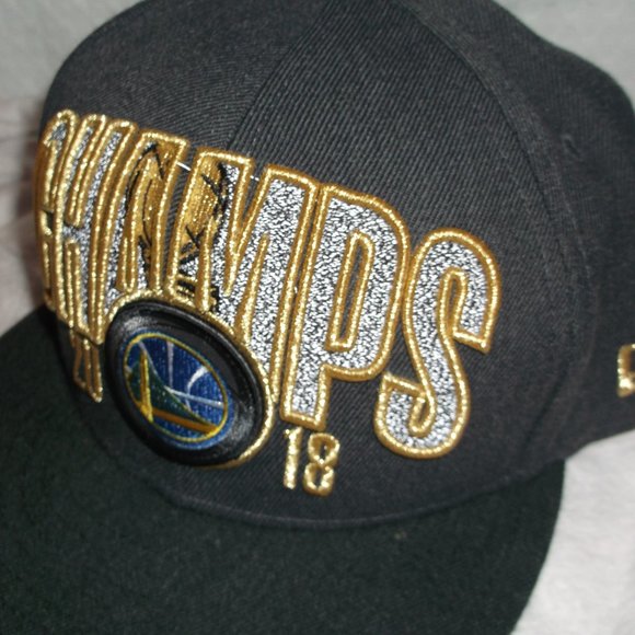 NEW 9Fifty NBA 2018 Golden State Warriors Champs Snapback Hat - Picture 3 of 10